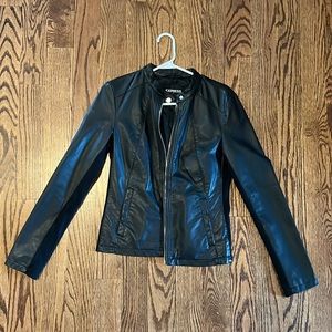 Women’s Express black leather jacket, medium